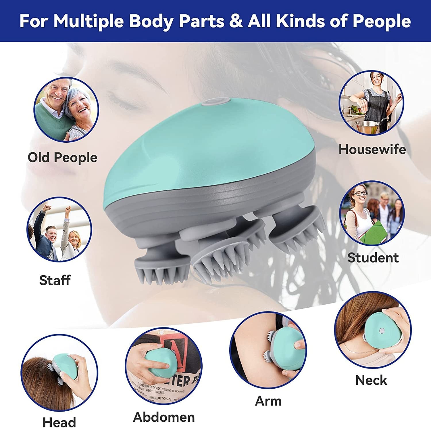Smart Scalp massager-Multicolor