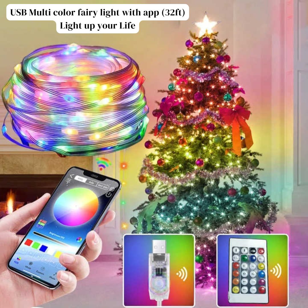 32ft/10M Fairy Strip Lights Remote & App Control