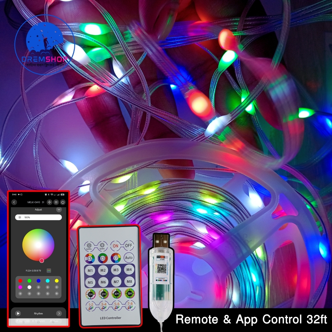 USB Plug in with Remote & App Control 32ft/10M Fairy String Lights