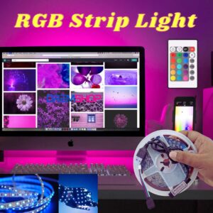 RGB LED Strip Light with Remote- 5 Meter, Non-Waterproof