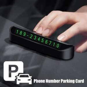 Car Temporary Parking Phone Number Plate