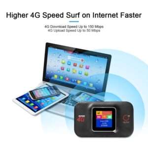 OLAX MF982 4G LTE Pocket Router – Black Color