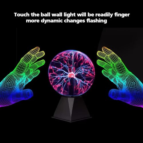1747708895451_Hfed74ece53dd46d09 Globe Shape Magic Plasma Ball Light-5 Inch